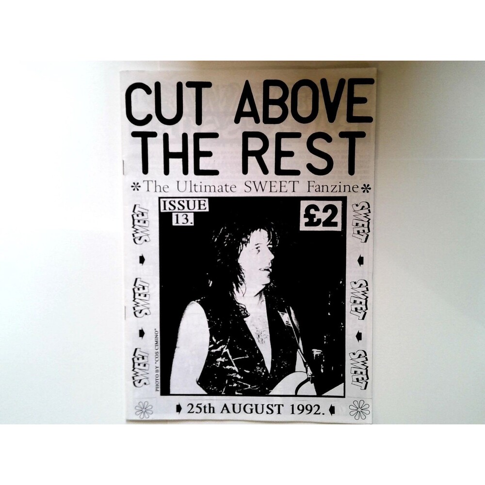 Cut Above The Rest August 1992 Sweet Fanzine Magazine Music Rock